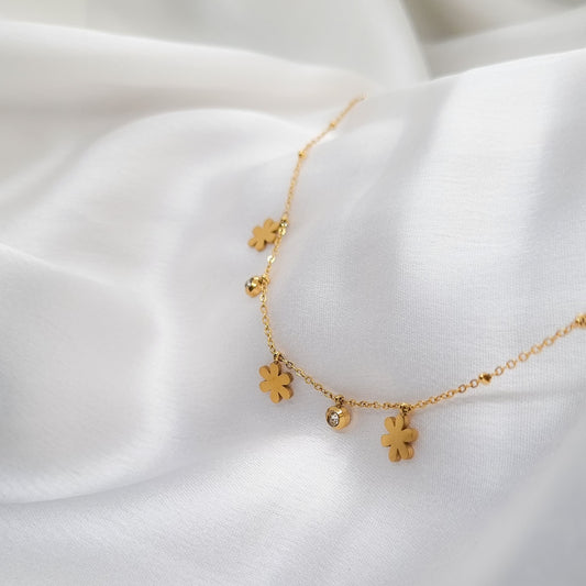 Bloom & Shine Diamond-Drop Anklet