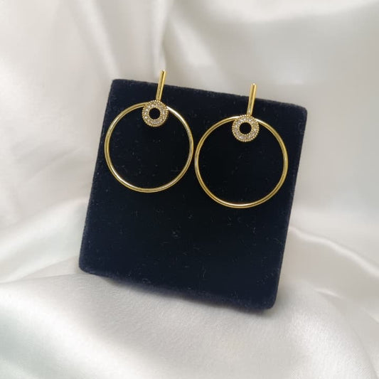 Gold hoop earrings