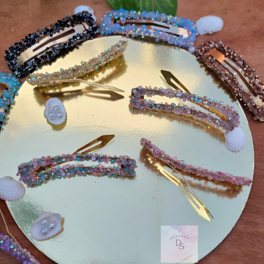 Glitter tic tac clips