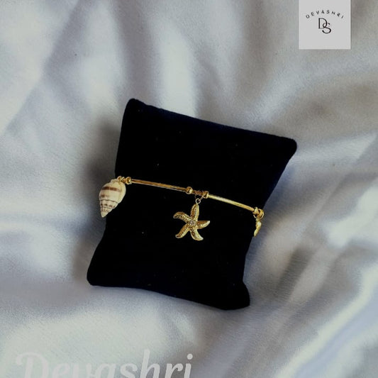 Celestial Charm Meets Ocean Grace Adjustable kada