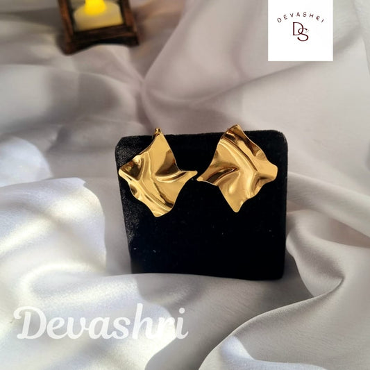 Aurora Golden Petal Earrings