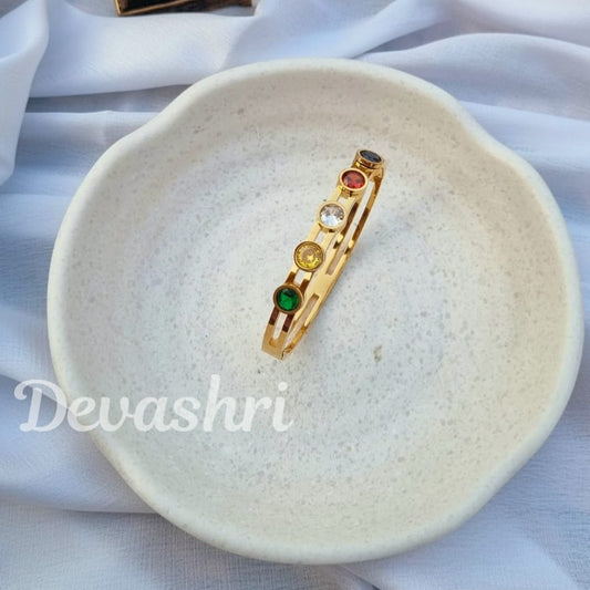Multi Gem Stone kada Bracelet