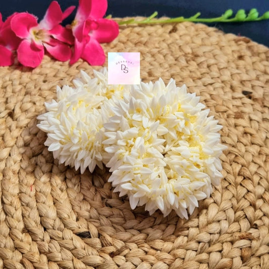 Mogra Scented Flower Scrunchies (2 pcs)