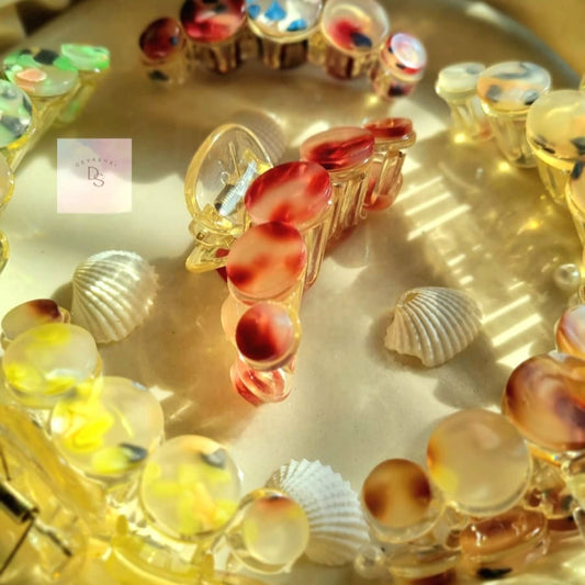 Marble Finish Hair Claw