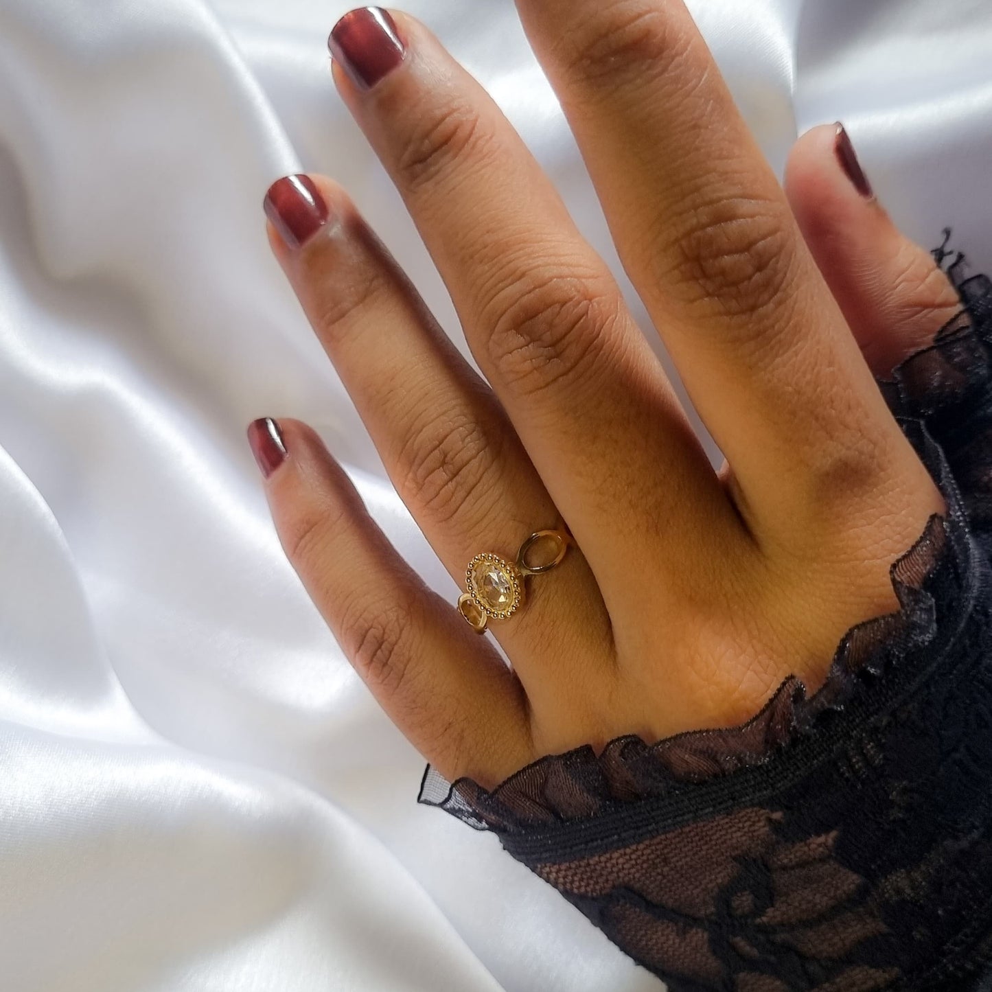 Elysian Oval Adjustable Ring