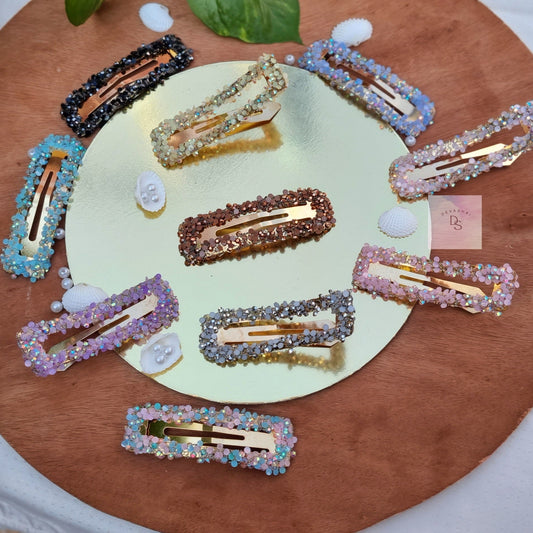 Glitter tic tac clips