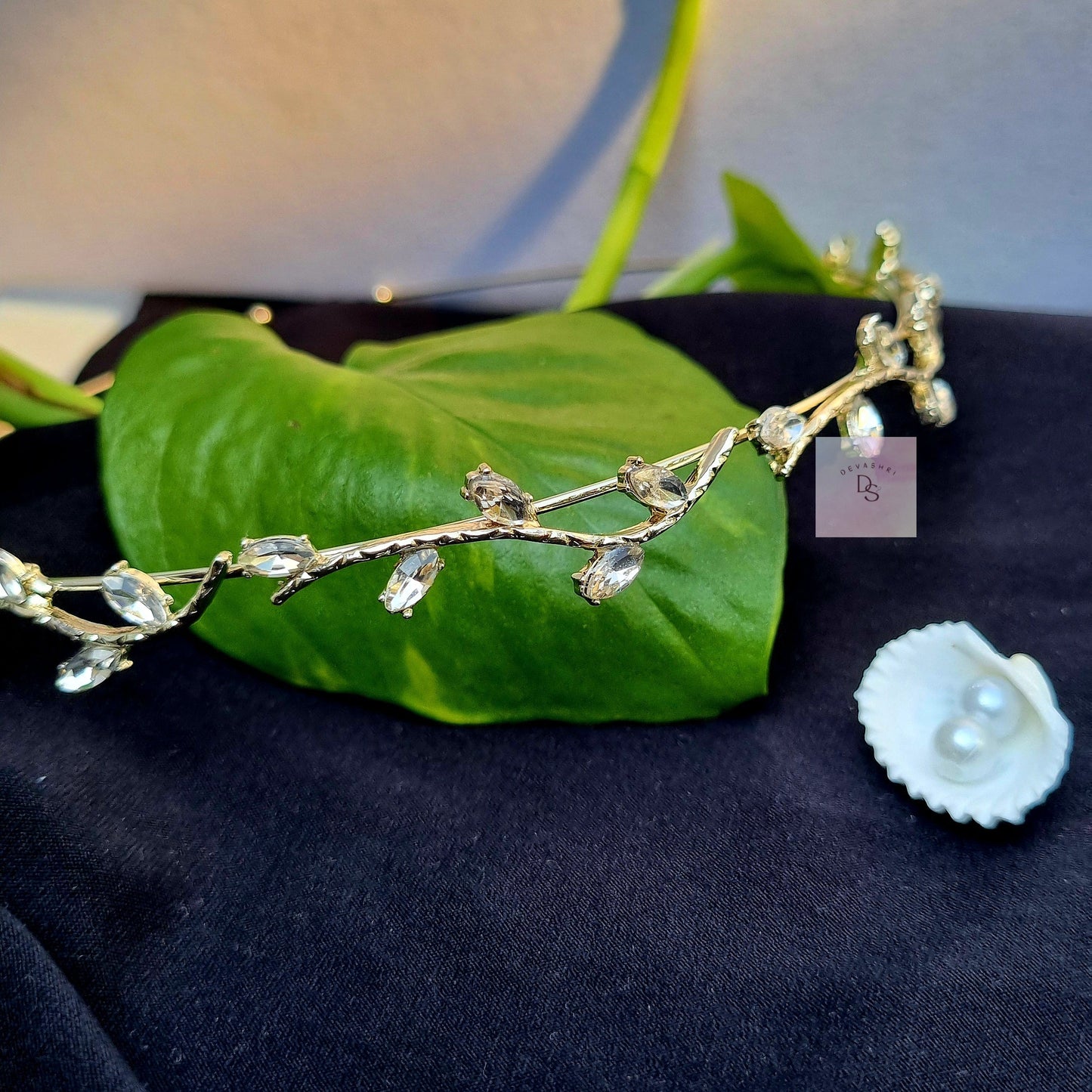 Crystal Hairband (Silver)