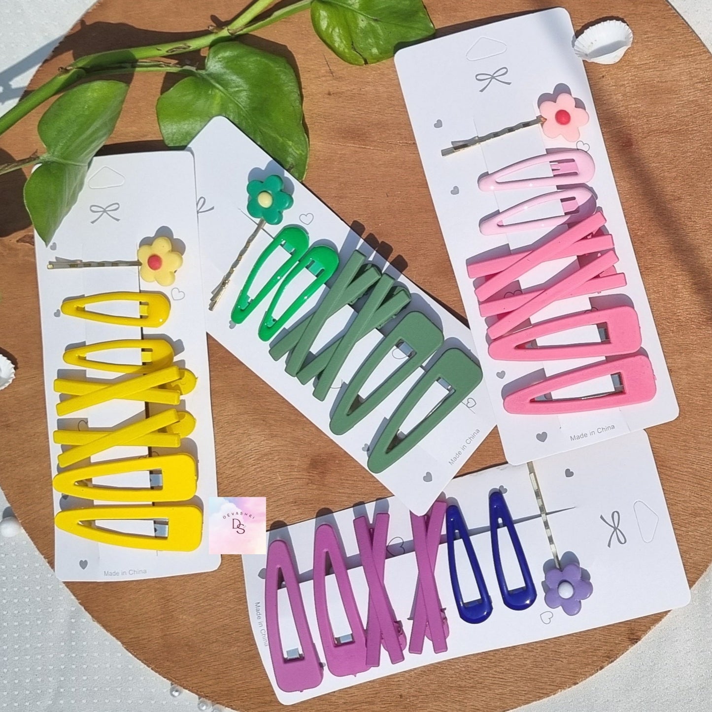 Fancy combo of 7 hairpins and tic-tac clips