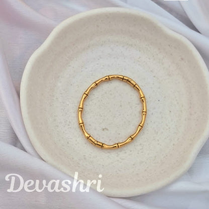 Classic Golden Bamboo Kada bracelet