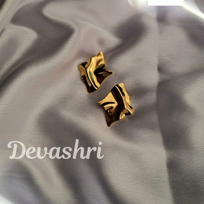 Aurora Golden Petal Earrings