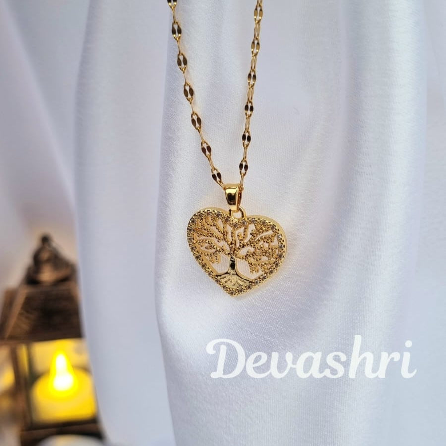 Tree of Life Heart Necklace