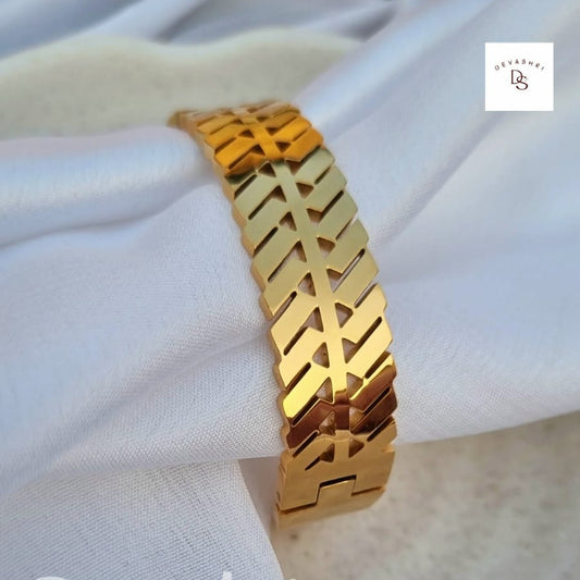Classic Gold Plated Bangle style Cuff