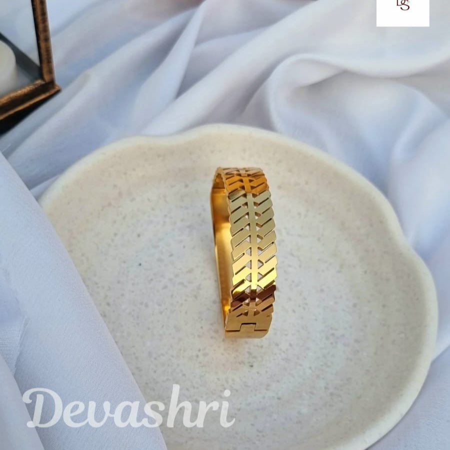 Classic Gold Plated Bangle style Cuff