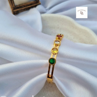 Multi Gem Stone kada Bracelet