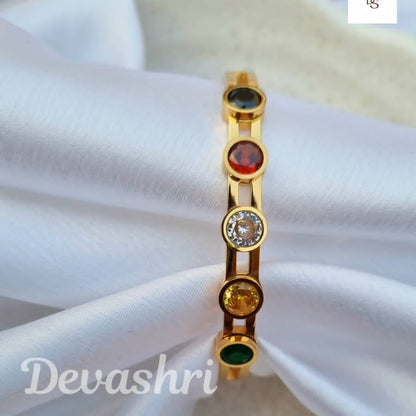 Multi Gem Stone kada Bracelet
